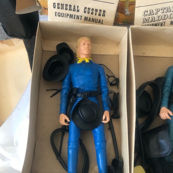 Fort Apache Fighters Geronimo Custer Capt Maddox 2 horse Pancho & Comanche - Picture 11 of 11